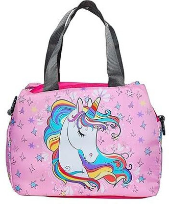 Echo Boomers Unicorn Printed Double Layer Insulated Tiffin Lunch Bag with Zipper Pockets 2 Containers Lunch Box(500 ml, Thermoware)