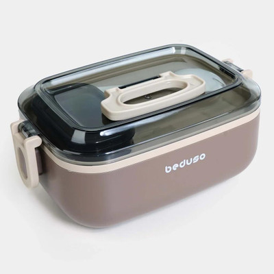 LEKORED 304 Stainless Steel Food Container with Spoon and Fork 2 Compartments 2 Containers Lunch Box(1000 ml, Thermoware)