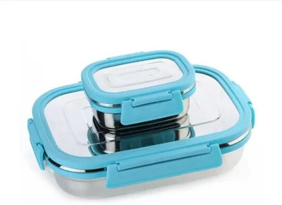 Culinary Crafts Glory_ Green 2 Containers Lunch Box(900 ml)