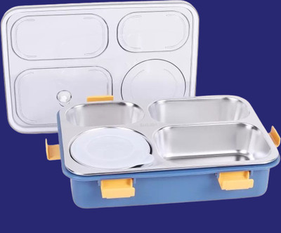 VSELL Compartment -4 Sealed Leak Proof Stainless Steel For Kid's & Adult_K742 4 Containers Lunch Box(800 ml, Thermoware)