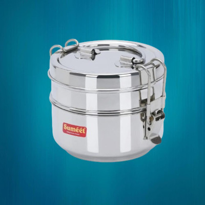 IDEAL PRIME SS 2 L Box A10 2 Containers Lunch Box(1000 ml, Thermoware)