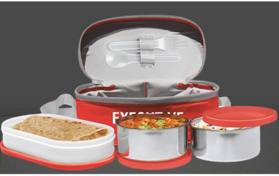 IDEAL PRIME SS2 LB_833 3 Containers Lunch Box(1000 ml, Thermoware)