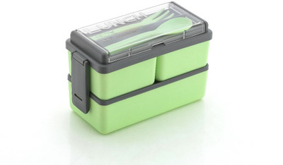 Pragyasaswat Tiffin Box For School, Office Double Decker 3 Containers Lunch Box(1400 ml)