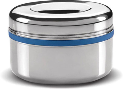 MILTON Supreme Big Single Container Snacks Box, Steel Plain 1 Containers Lunch Box(200 ml)