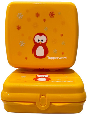 TUPPERWARE Sandwich keeper 2 Containers Lunch Box(400 ml)