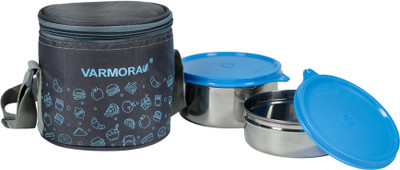 VARMORA SS Executive Printed Assorted Lunch Box For College Set Of 2 2 Containers Lunch Box(520 ml, Thermoware)