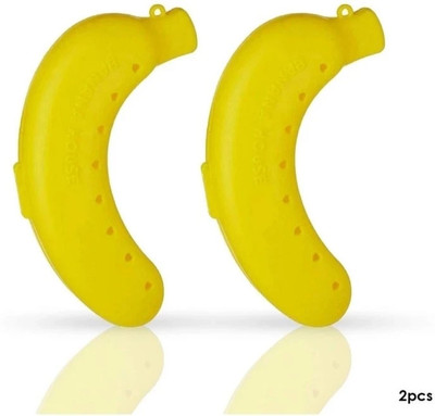 DJRetails Banana case/ Banana Protector/ Fruit Case/ Fruit containers/ Fruit Saver_New 2 Containers Lunch Box(200 ml)
