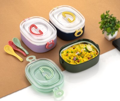 SATANI 1 luch box Plastic & Stainless Steel Delight Lunch Box ( pack of 1) 1 Containers Lunch Box(850 ml)