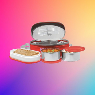 IDEAL PRIME SS2 LB_843 3 Containers Lunch Box(1000 ml, Thermoware)