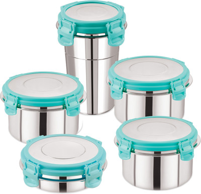 Osiya BLUE Lunch Box With Glass Tumbler -1775ML 1 Containers Lunch Box(1775 ml)