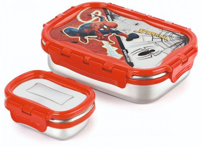 cello Click It toons medium Steel Lunch box For Office & School Use (Veg Box Included) 2 Containers Lunch Box(850 ml)