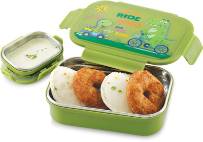 SUNLIFE - Munch Mate Inner Steel Tiffin Box - 1 Large & 1 Small Container - Leakproof 2 Containers Lunch Box(1150 ml, Thermoware)