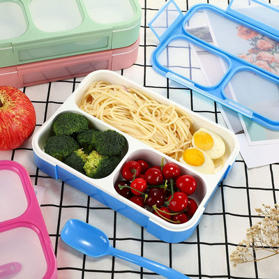 MIKAGIGI Thermal Insulated Bento Lunch Box with Spoon for Kids 1 Containers Lunch Box(400 ml)