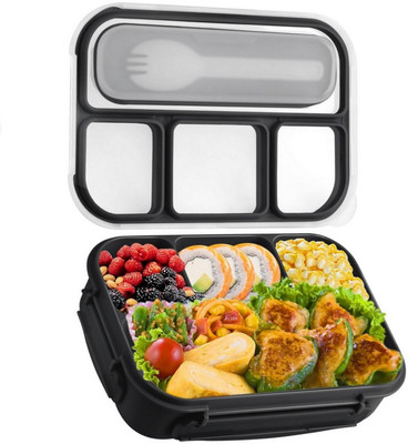 ZingZest Tiffin Set Microwave Safe Roti Box Tiffin Dabba Daily Use Tiffin Khane Ka Dabba 4 Containers Lunch Box(1300 ml)