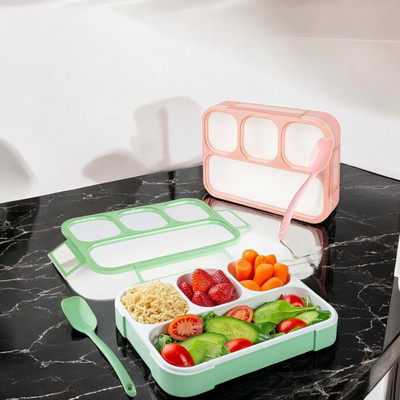 JORDY Leak Proof 4 Compartment Lunch Box-21 1 Containers Lunch Box(1000 ml, Thermoware)