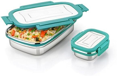 forsel Stainless Steel Leak-Proof Lunch Box 800ml (Aqua) 1 Containers Lunch Box(800 ml, Thermoware)