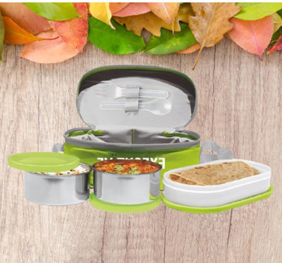 IDEAL PRIME SS2 LB_706 3 Containers Lunch Box(1000 ml, Thermoware)