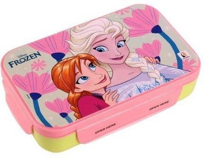 striders Frozen Insulated Lunch Box 2 Compartment with Spoons Ideal for Kids 3 Containers Lunch Box(500 ml, Thermoware)