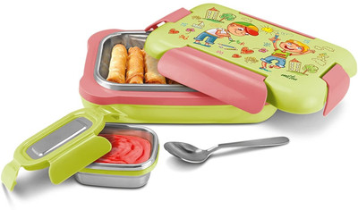 MILTON More Meal Insulated Small Tiffin Box 2 Containers Lunch Box(700 ml, Thermoware)