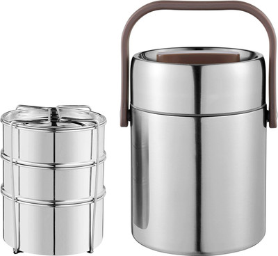 Kraft Perma-Therm Tiffin - 3 Tier 3 Containers Lunch Box(1600 ml)