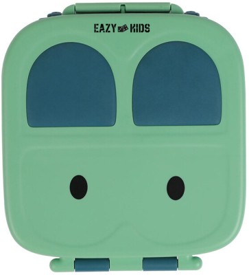 Eazy Kids Bento Lunch Box w/t handle- Green 1 Containers Lunch Box(2400 ml)