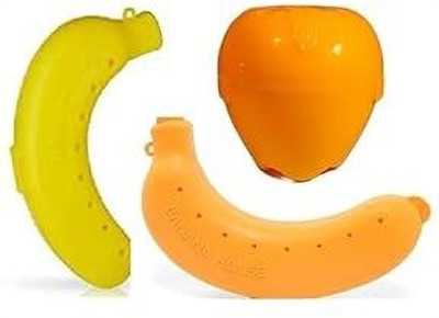 V Creation (PACK OF 3) banana And Apple Fruit Case For School Picnic Office Travel Use 3 Containers Lunch Box(2 L)