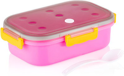 MAHADEV ENTERPRISE Crackle highly magic munch plastic lunch 2 box pack 3 Containers Lunch Box(490 ml)