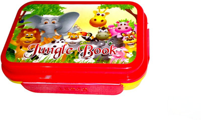 SHIV COLLECTION kiddo red plastic lunch box 4 compartment tiffin box for school bpa free 4 Containers Lunch Box(700 ml)