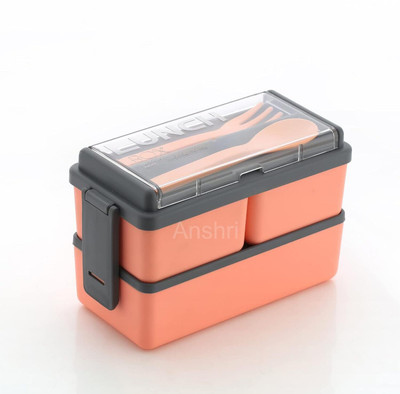 Anshri pink delisious lunch box 3 Containers Lunch Box(30 ml)