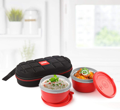 cello MF Micro Insulated With Inner Steel 2 Containers Lunch Box(750 ml, Thermoware)