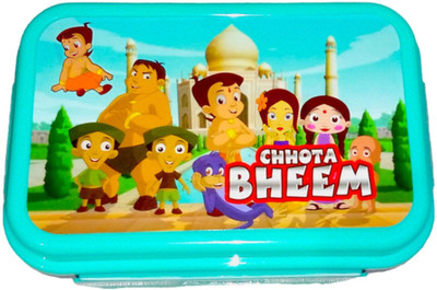 SHIV COLLECTION chota bheem kiddo lunch box bright blue 4 compartment 1 liter 4 Containers Lunch Box(1 L)
