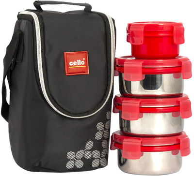 cello CMF_SS_CLICK4_BLUE 4 Containers Lunch Box(300 ml)