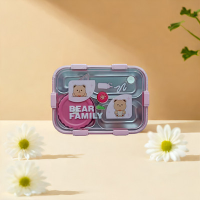 Masox Store Plastic, Stainless Steel Utility Container  - 850 ml(Multicolor)