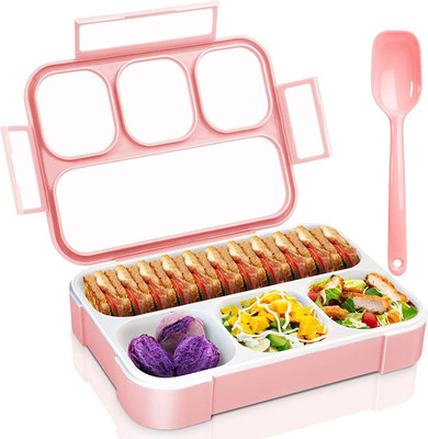 Fulkiza 4 Compartment Lunch Box 4 Containers Lunch Box(1000 ml)