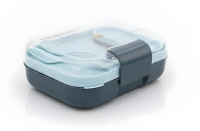 KEATON Rectangular Classy 2 Section Lunch Box With 1 Spoon & 1 Fork 2 Containers Lunch Box(750 ml, Thermoware)