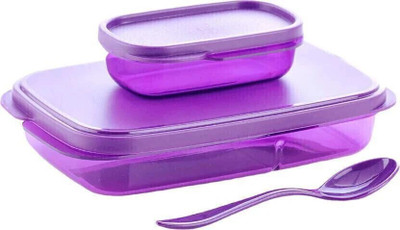 RK RETALIER Unbreakable Plastic Lunch Box for Traveling School 2 Containers Lunch Box(400 ml, Thermoware)