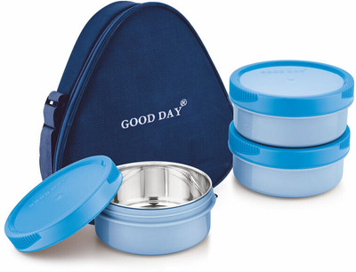 Good Day Easymeal_trio_blue 3 Containers Lunch Box(1050 ml, Thermoware)