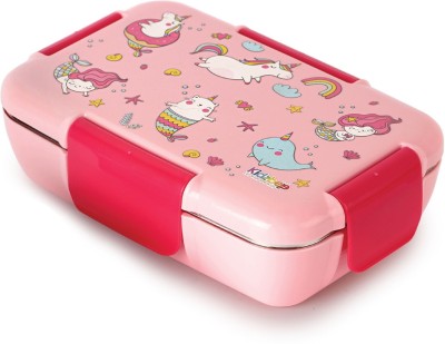 cello Kidzbee Magnus Pink Parade Lunch Box - Pink WITH VEG BOX 3D TOUCH & FEEL 2 Containers Lunch Box(1030 ml)