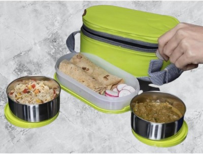 IDEAL PRIME SS2 LB_967 3 Containers Lunch Box(1000 ml, Thermoware)