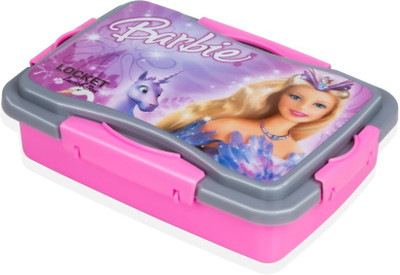 Pranshu Enterprise Barbie Locket Lunch Box 2 Containers Lunch Box(600 ml)