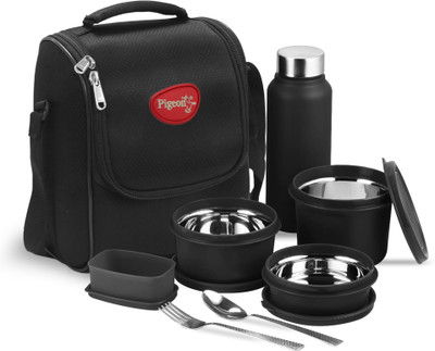 Pigeon Heat And Treat Microwave Safe 4 Containers Lunch Box (1350 Ml, Thermoware) For Rs. 699 @ 36% off
