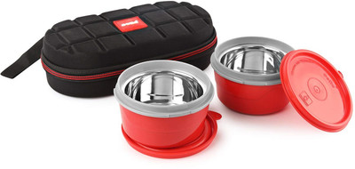cello MF Micro Insulated (Red) 2 Containers Lunch Box(750 ml, Thermoware)