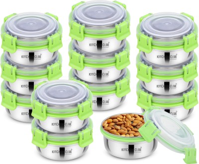 KITCHEN CLUE Stainless Steel Smart Lock N Lock Lunch Box Containers 12 Containers Lunch Box(350 ml, Thermoware)