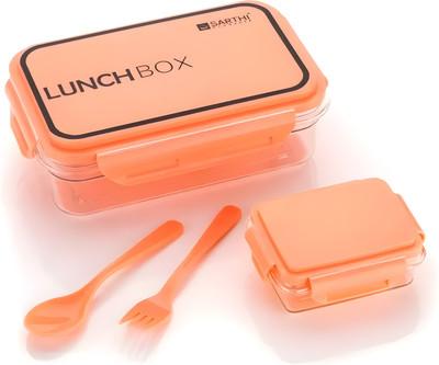 SARTHI Airtight Lunch Box For Kids & Adults With Free Spoon & Fork 2 Containers Lunch Box(1000 ml)