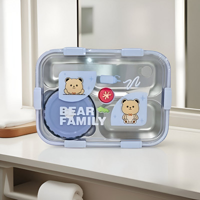 Masox Store Plastic, Stainless Steel Utility Container  - 750 ml(Multicolor)