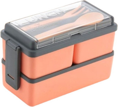 R D ENTERPRISES Pink double layered lunch box 3 Containers Lunch Box(1400 ml, Thermoware)
