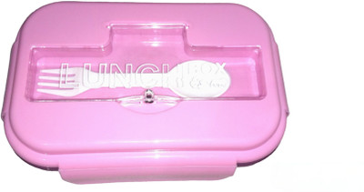 SHIV COLLECTION magic delight pink lunch box 3 compartment 1l tiffin box for school, office 3 Containers Lunch Box(1 L)