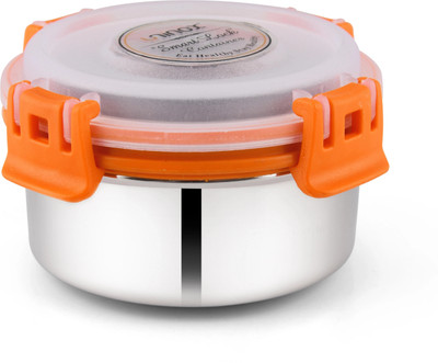 UNINOX Stainless steel lock n lock orange color containers 325 Ml set of 1 Containers Lunch Box(325 ml)