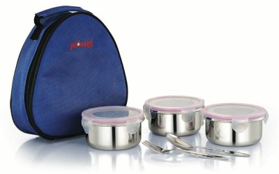 DIAMOND Food Pack Set of 3 with Plastic Lid 3 Containers Lunch Box(300 ml, Thermoware)
