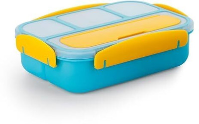 Analog Kitchenware Kids/School/College Plastic 4 Compartment Lunch Box/ 1 Containers Lunch Box(1300 ml)